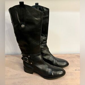 Sam Edelman Black Tall Riding Boots